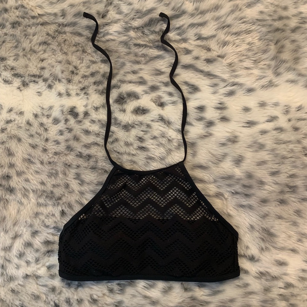 black bikini top